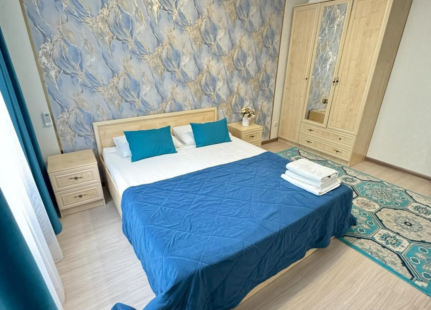 Apartament Жк Лазурный Квартал 2Х Комнатная Новая Квартира Astana Kazachstan